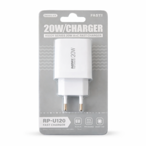 Chargeur Secteur Rapide 20W USB + Type-C REMAX Blanc