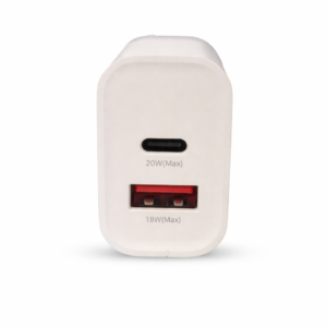 Chargeur Secteur Rapide 20W USB + Type-C REMAX Blanc
