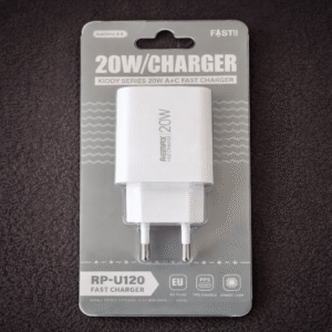 Adaptateur Secteur Chargeur Rapide 20W USB + Type-C REMAX Kiddy Series RP-U120 – EU – Blanc