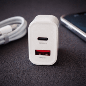 Adaptateur Secteur Chargeur Rapide 20W USB + Type-C REMAX Kiddy Series RP-U120 – EU – Blanc
