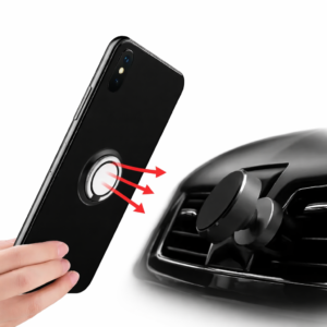 Support de bague de doigt flexible rotatif pour téléphone