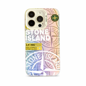 Coque iPhone Blanche personnalisée Stone Island