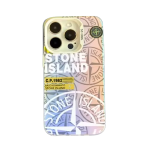 Coque iPhone Blanche personnalisée Stone Island