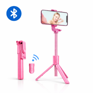 Perche à selfie R1s avec trépied support avec lumière intégrée