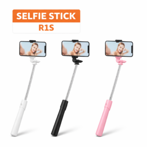 Perche à selfie R1s avec trépied support avec lumière intégrée