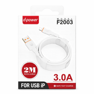 Câble USB / Lightning D-Power F2003 – 2m Charge Rapide 3.0A