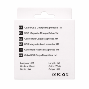 Chargeur USB Magnétique Apple Watch – Mayline A1017 – Blanc