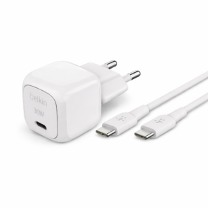 Chargeur USB-C 30W BELKIN Charge Rapide + câble USB-C