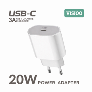 Chargeur USB-C 20W PD-VISIOO – Charge rapide et compacte