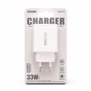 Chargeur Rapide 33W USB + Type-C REMAX Kiddy Series Blanc