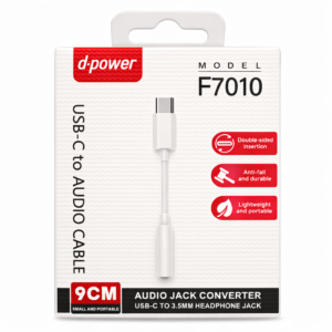 Adaptateur USB-C vers Jack 3.5 mm – d-power F7010