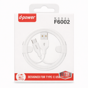 Câble USB vers Type-C d-power – 1M – Charge rapide et transfert de données