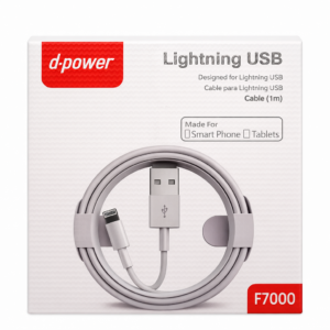 Câble Lightning vers USB – 1 m – d-power F7000