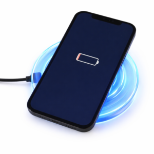 Chargeur Sans Fil Charge Rapide – 10W LED Bleu+ Câble USB