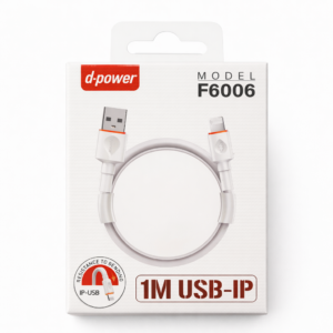 Câble USB vers Lightning 1m D-Power F6006 – Charge Rapide
