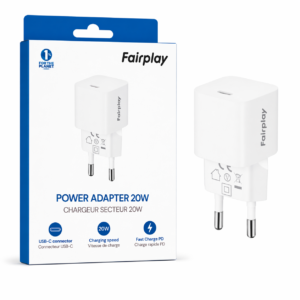 Chargeur secteur USB-C Fairplay – 20W Power Adapter
