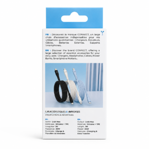 Câble de Charge USB-C vers Lightning en silicone – 30W – 1 m