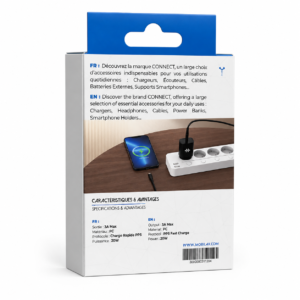 Chargeur Secteur USB-C 20W CONNECT – Charge Rapide PPS